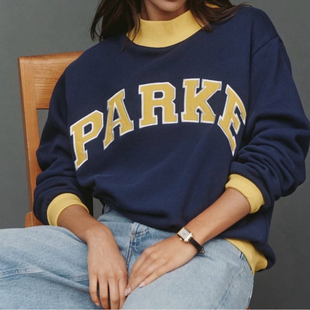 Navy and Yellow PARKE Sweatshirt